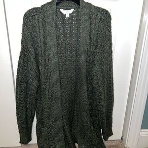 Army Green Cardigan